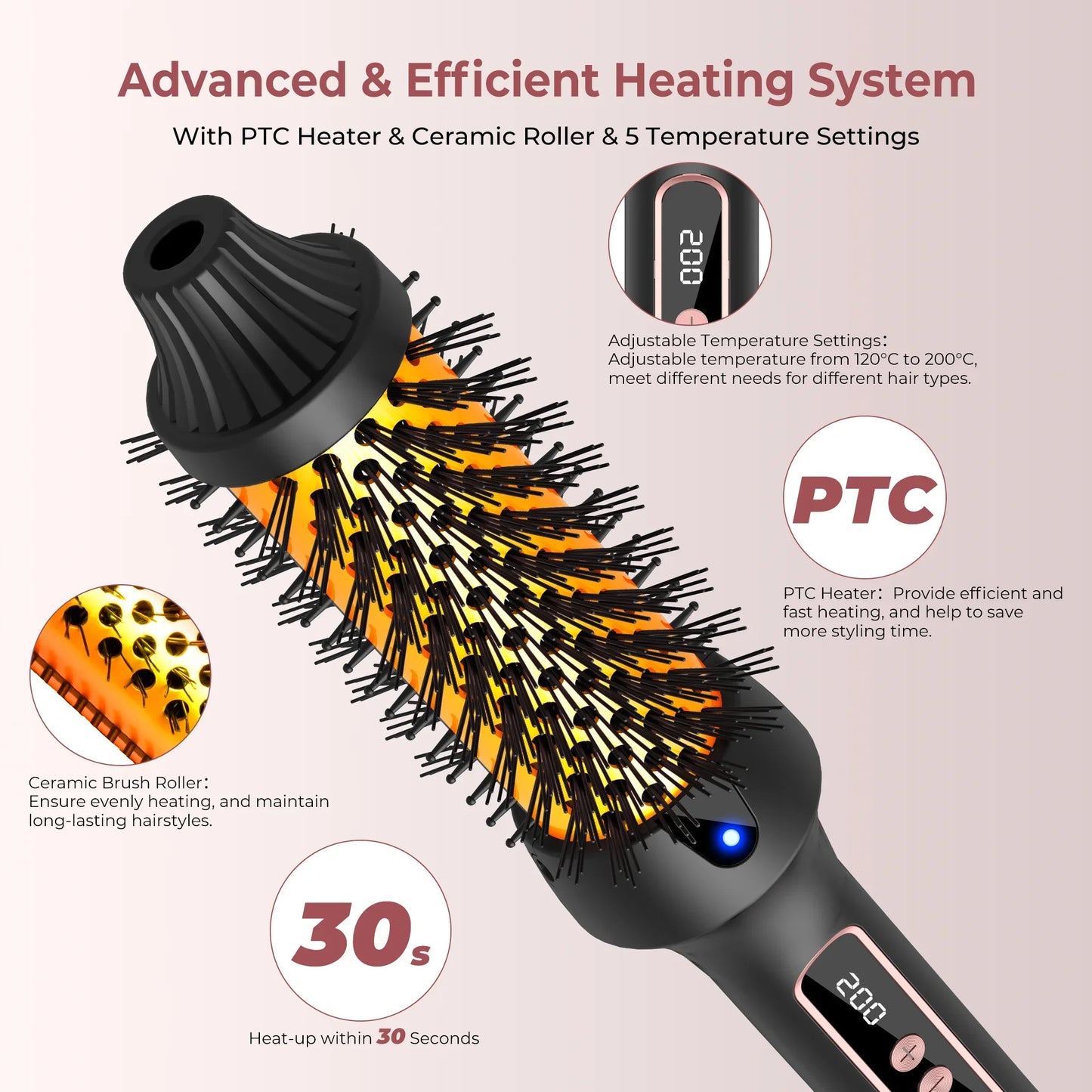 LustraWave™ Heated Styling Brush