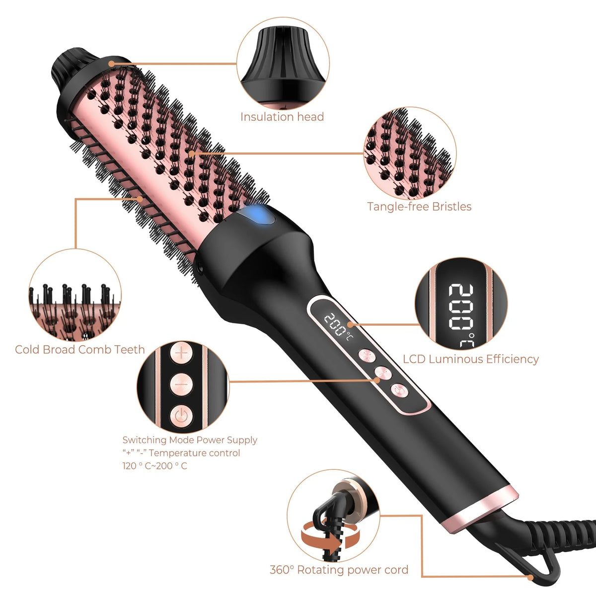 LustraWave™ Heated Styling Brush